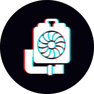 CPU icon, vector illustration simple design