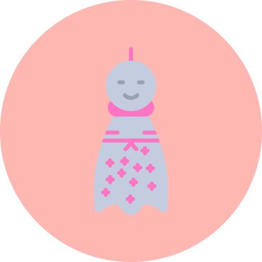 Bebeğim. Web simgesi basit illüstrasyon