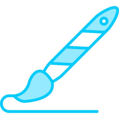 Boya fırçası. Basit resimleme