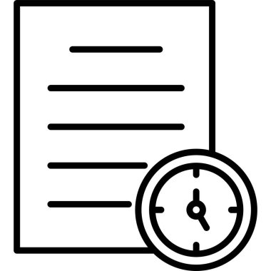 Zamanlama web simgesi, basit tasarım