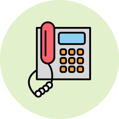 telefon simgesi vektör illüstrasyonu