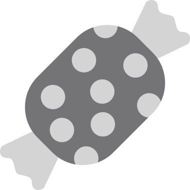 şeker düz simge vektör çizim