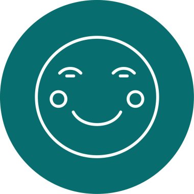 Yüz ifadeleri, vektör illüstrasyonu. Kızarma 