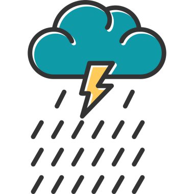 Rain modern vector icon illustration