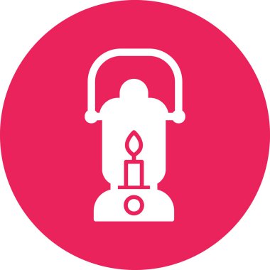 Petrol lambası modern simge, vektör illüstrasyonu 