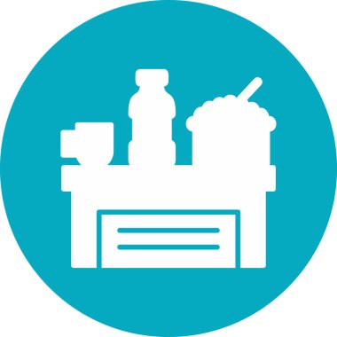 Gıda Bağışı ikonunun vektör illüstrasyonu