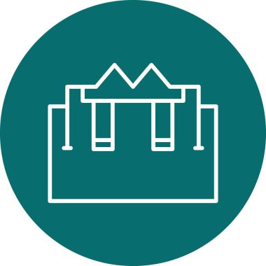 Playground modern simgesinin vektör illüstrasyonu