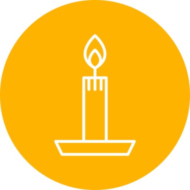 Mum simgesi vektör illüstrasyonu