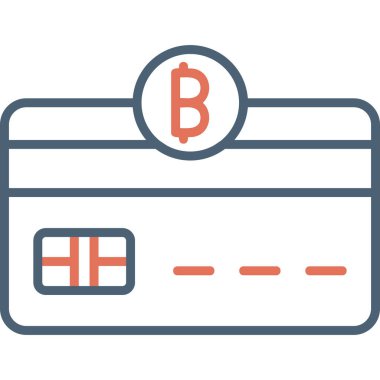 Bitcoin Bankacılık Kredi Kartı İllüstrasyonu 