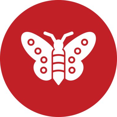 Kelebek. Web simgesi vektör illüstrasyonu