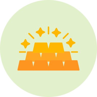Gold Ingots web simgesi basit bir illüstrasyon