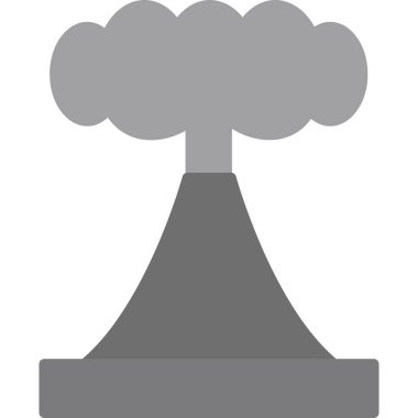 Yanardağ. Web simgesi basit illüstrasyon 