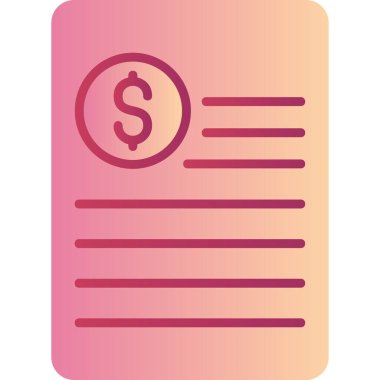 Açıklama modern simge, vektör illüstrasyonu