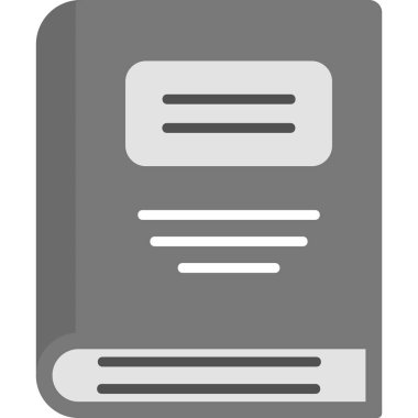 Kitap simgesi, modern tasarım illüstrasyonu