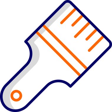 Boya fırçası. Basit resimleme