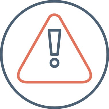 uyarı işareti simgesi, vektör illüstrasyonu