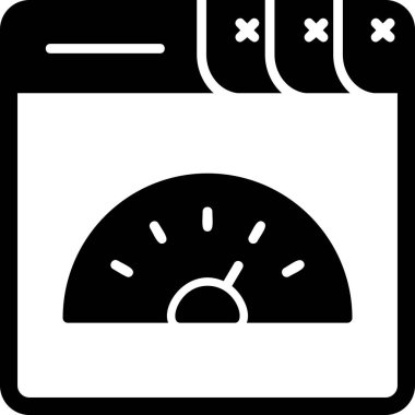Page Speed web icon, vector illustration