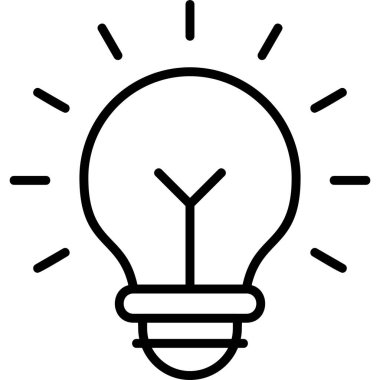 Fikir modern simgesi, vektör illüstrasyonu