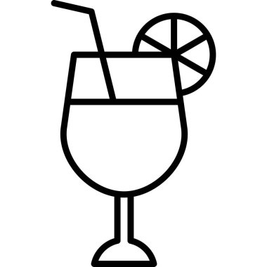 meyve suyu simgesi, vektör illüstrasyonu 