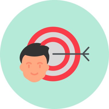 Hedef, Kullanıcı logosu, web sayfası için basit simge 