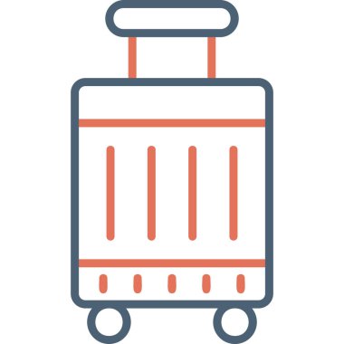 Çanta. Web simgesi vektör illüstrasyonu