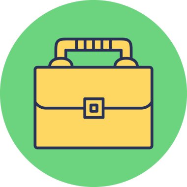 Çanta. Web simgesi basit tasarım 