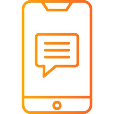 Cep telefonu simgesi, vektör illüstrasyonu