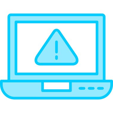 Laptop Virus icon modern vector illustration