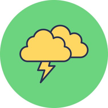 Kum fırtınası ikonu vektör çizimi