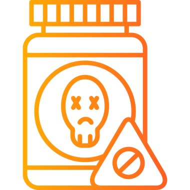 Uyuşturucu yok modern simge, vektör illüstrasyonu