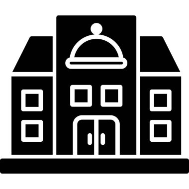 Restoran modern simgesi, vektör illüstrasyonu