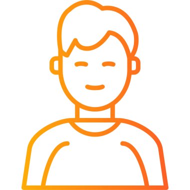 internet user, graphic man logo, simple icon for web page 