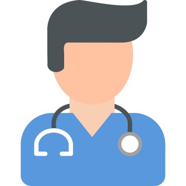 Basit avatar, doktor adamın grafiksel çizimi 