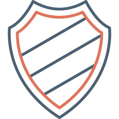 kalkan ikon vektör illüstrasyonu