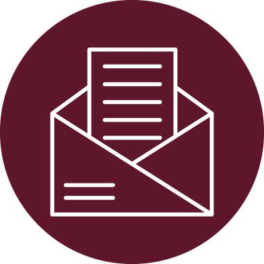 Posta simgesinin vektör illüstrasyonu