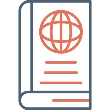 World Book icon modern vector illustration