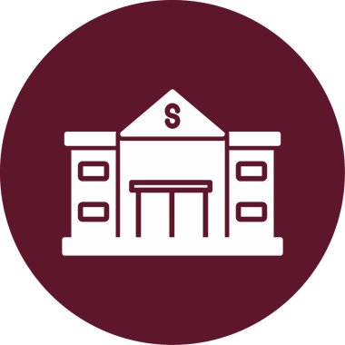 Bank icon modern vector illustration