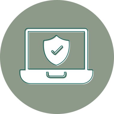 Bilgisayar. Web simgesi basit illüstrasyon