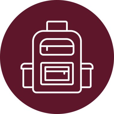 Üniversite çantası modern simge, vektör illüstrasyonu