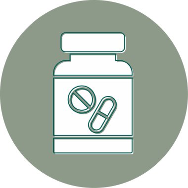 hap ikonu vektör illüstrasyonu