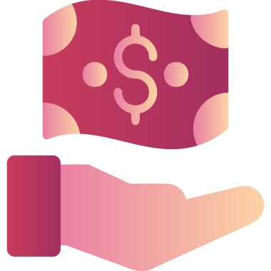 Finans modern simgesi, vektör illüstrasyonu