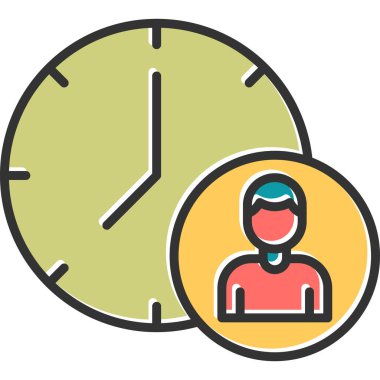 Time Manager icon modern vector illustration