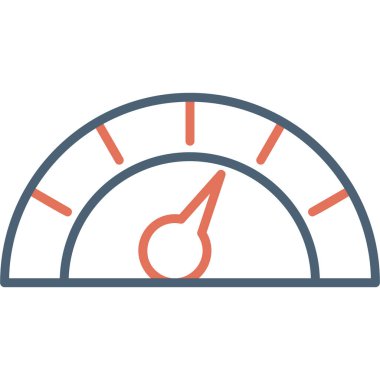 güç metre vektör simgesi 