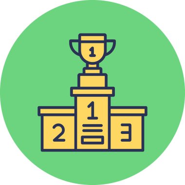 Kupa. Web simgesi basit tasarım