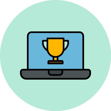 Bilgisayar. Web simgesi basit illüstrasyon