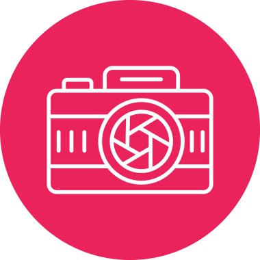 fotoğrafçılık filmi Kamera, illüstrasyon simgesi