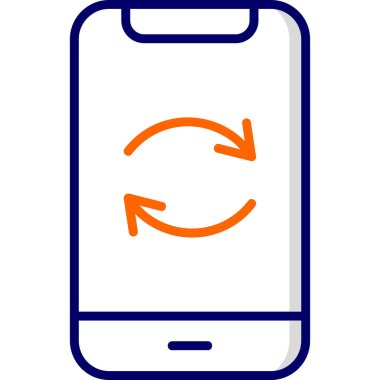 Web simgesini tazele, karıştır basit illüstrasyon