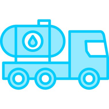 Petrol Tankı ikonu vektör çizimi