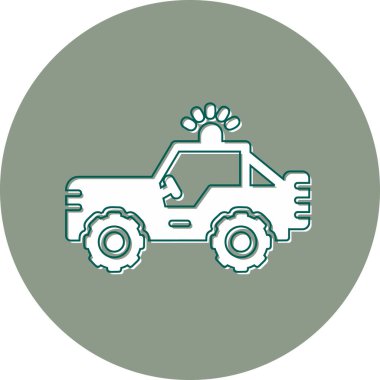 Bir kamyon simgesinin çizimi