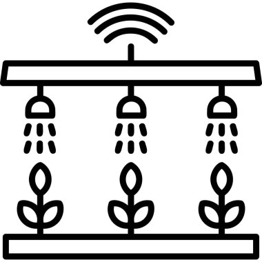 Akıllı çiftlik modern simgesi, vektör illüstrasyonu 